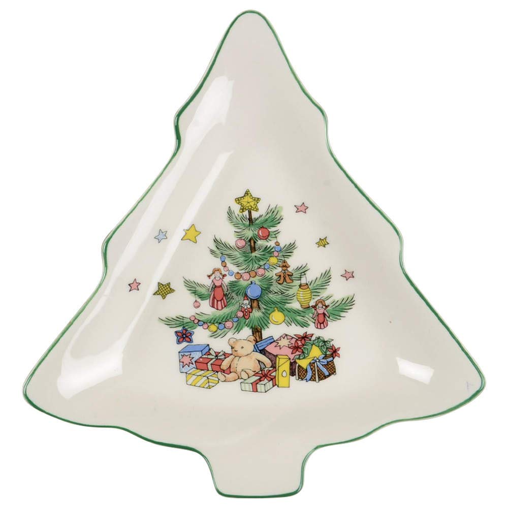 NIKKO christmastime candy dish ヴィンテージです Amazon.com | NIKKO Happy Holidays 1 Part Small Tree Shaped Dish